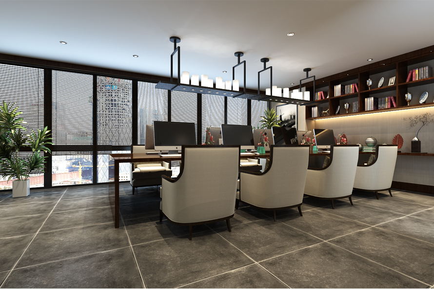 新中式辦公樓裝修設(shè)計，環(huán)境好工作就是任性!